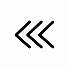 Obraz premium arrow left icon vector sign