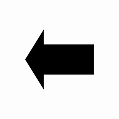 arrow left icon vector sign