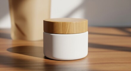 Neutral Body Scrub Jar with Kraft Packaging