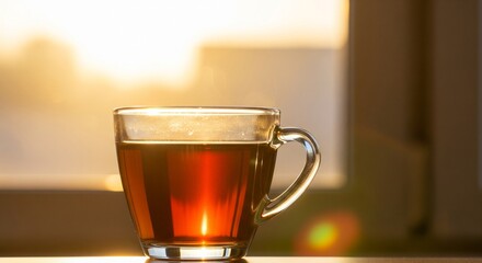 Warm Backlit Drink Scene