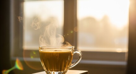Warm Backlit Drink Scene