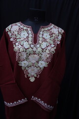 Display of Kashmiri Pheran , Traditional Dress of kashmir