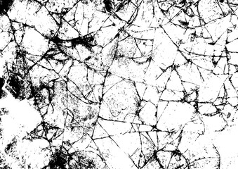 Large vector cracked surface texture with a transparent background