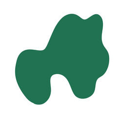 This fluid, asymmetrical graphic adds a touch of nature's imperfection.

