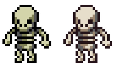 Fototapeta premium Pixel Skeleton Pack