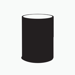 black plastic container