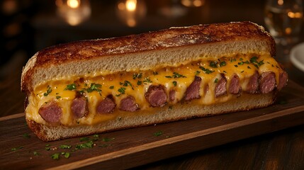 Cheese Sausage Sandwich.