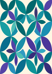 Fototapeta premium Gay seamless floral pattern