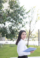 Fototapeta premium Portrait of a young and beautiful Chinese professional woman