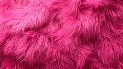 Hot Pink fluffy plush fur texture. ai generative