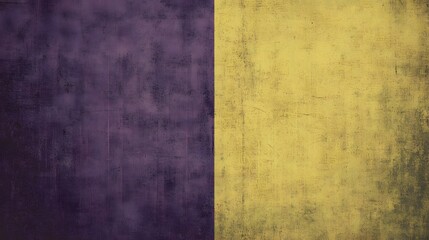Naklejka premium Abstract Grunge Texture Background, Purple and Yellow Split Design