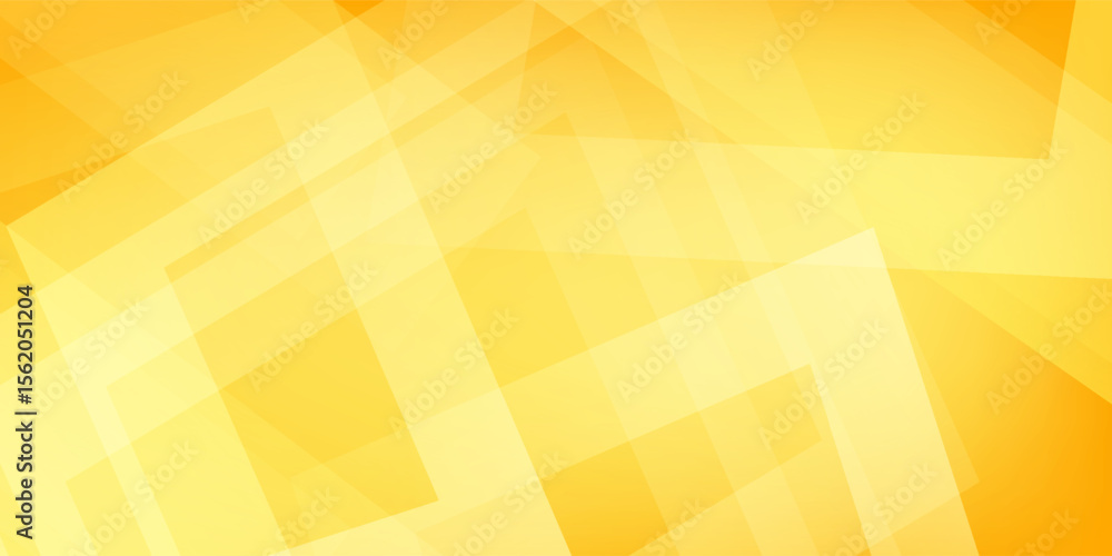 Poster abstract geometric yellow background template vector, yellow background with smooth color design