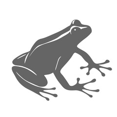 Frog silhouette illustration 