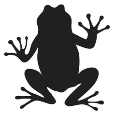 Frog silhouette illustration 