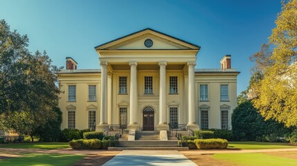 Obraz premium Magnificent Antebellum Mansion on a Sunny Day