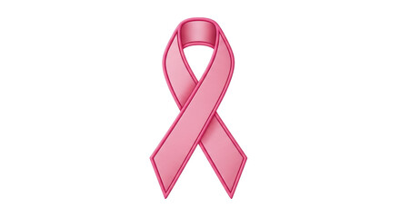 Isolated Pink Ribbon