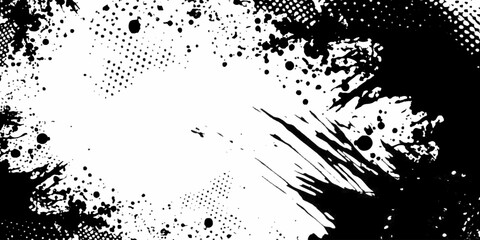 Speckled gritty overlay texture. Vintage background with speckles, dots, flecks and particles. Grunge grain kraft paper pattern Vector modern paintbrush grunge with halftone dots pattern texture