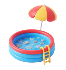Inflatable swimming pool