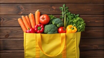 vegetables on a wooden table