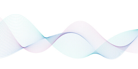 Abstract wavy information technology smooth wave lines background. Design used for banner, presentation, web design, cover, web, flyer, card, poster, texture, slide, magazine, data visualization.	
