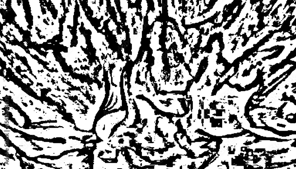 Poster black and white abstract and grunge pattern for modern background and design element. vector format 