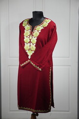 Display of kashmiri pheran, traditional dress of kashmir