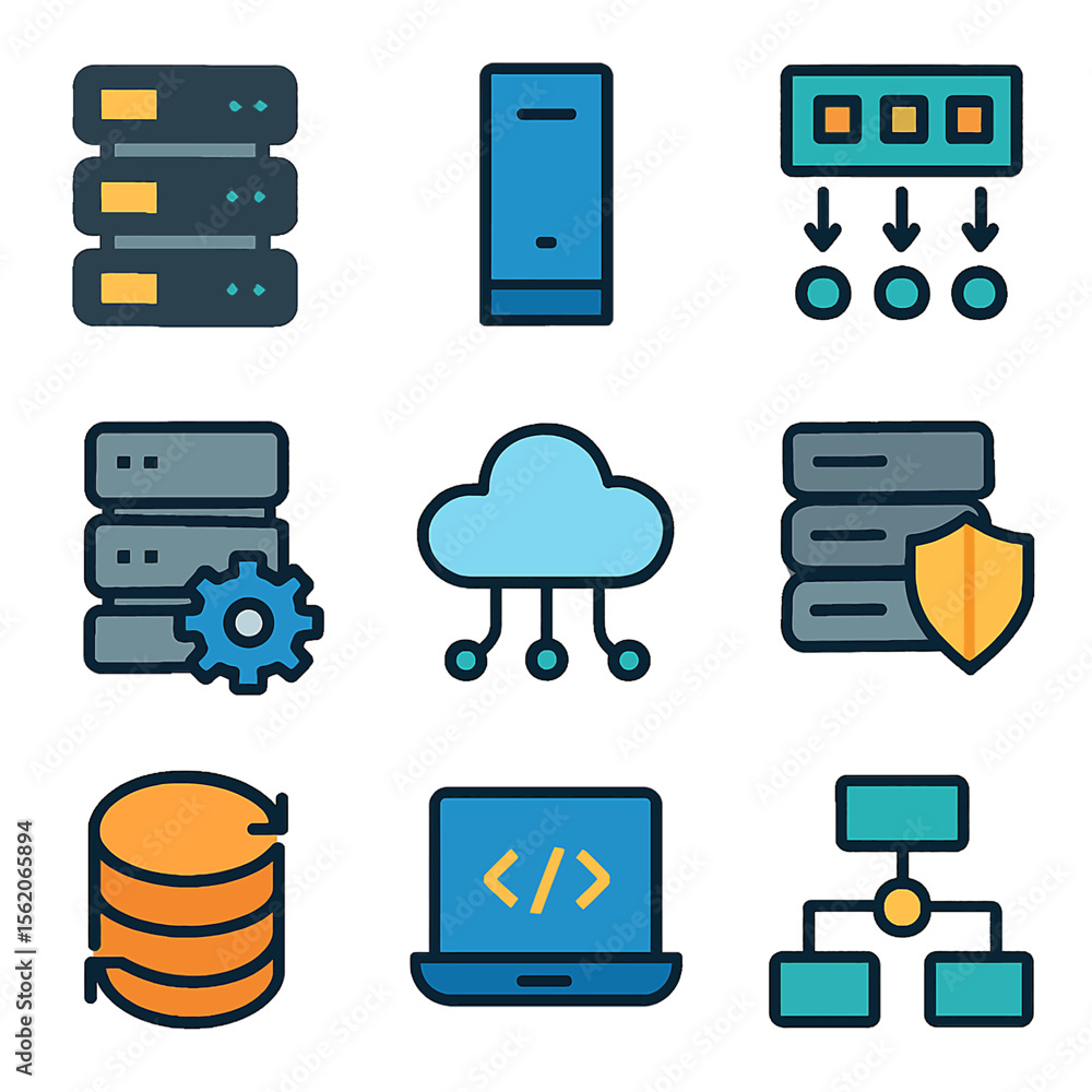Poster data management system and network infrastructure with cloud computing services