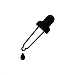 Dropper icon. Medical and healthcare icon. Vector illustration on white background.