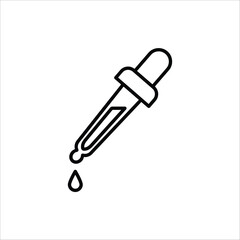 Fototapeta premium Dropper icon. Medical and healthcare icon. Vector illustration on white background.