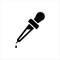 Dropper icon. Medical and healthcare icon. Vector illustration on white background.