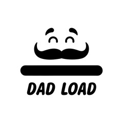 Obraz premium Funny Dad Jokes Loading Quote with Progress Bar and Comic Style Font 