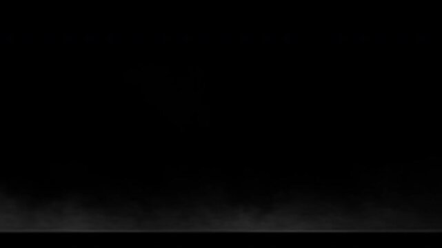 Smoke, fog, mist drifting in a seamless loop, 4k 30p, alpha channel for transparent background