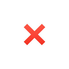 A minimalist graphic featuring a vibrant red cross set against a stark black backdrop, ideal for designs needing simple yet impactful visuals, transparent background