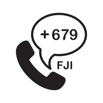 Fiji Phone Number Icon | Dialing Code