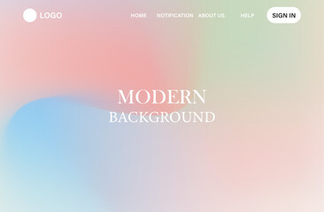 pastel colors, creating a fluid, abstract design. Soft hues of peach, yellow, light green, and blue swirl together gradient.wallpaper for banner, poster, cover, flyer, presentation vector