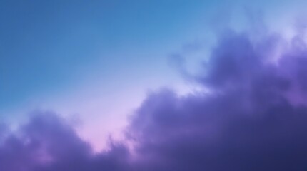 A captivating photo realistic image depicts a smooth blue and purple gradient background, highlighting a peaceful and inspiring atmosphere for artistic compositions.