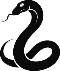 A striking collection of stylized snake illustrations