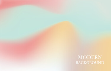 pastel colors, creating a fluid, abstract design. Soft hues of peach, yellow, light green, and blue swirl together gradient.wallpaper for banner, poster, cover, flyer, presentation vector