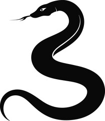 A striking collection of stylized snake illustrations