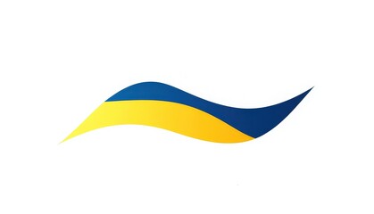 A powerful Ukrainian logo, a stylized Ukrainian flag in blue and yellow. This design embodies sophistication and determination reflecting national pride