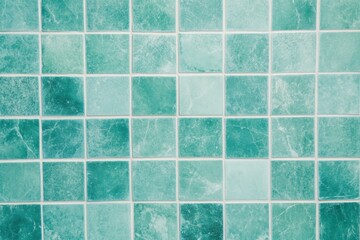Abstract, a tile floor with a green color, background.