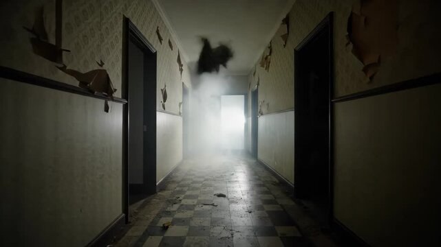 Creepy Abandoned Hallway