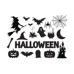 halloween vector icons