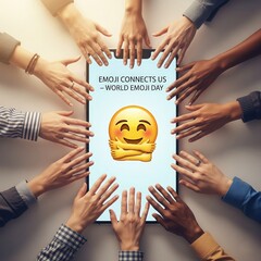 Emoji of Care with Hands – Connection on Emoji Day
