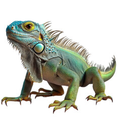 Obraz premium iguana isolated on white
