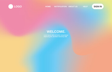 vibrant blend of pastel colors, creating a fluid, abstract design. Soft hues of peach, yellow, light green, and blue swirl together gradient.wallpaper for banner, poster, cover, flyer, presentation