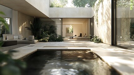 Modern Luxury Villa with Pool and Garden.
