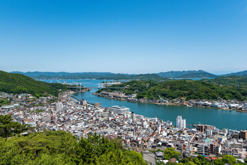 千光寺頂上展望台から望む尾道市の街並み　広島県尾道市