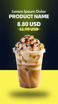 Restaurant Discount Promo | Animated Food Product with Price Change from Old to New