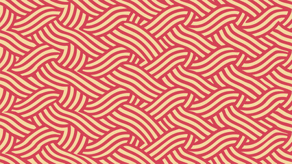 Red and beige wavy stripe pattern seamless background abstract